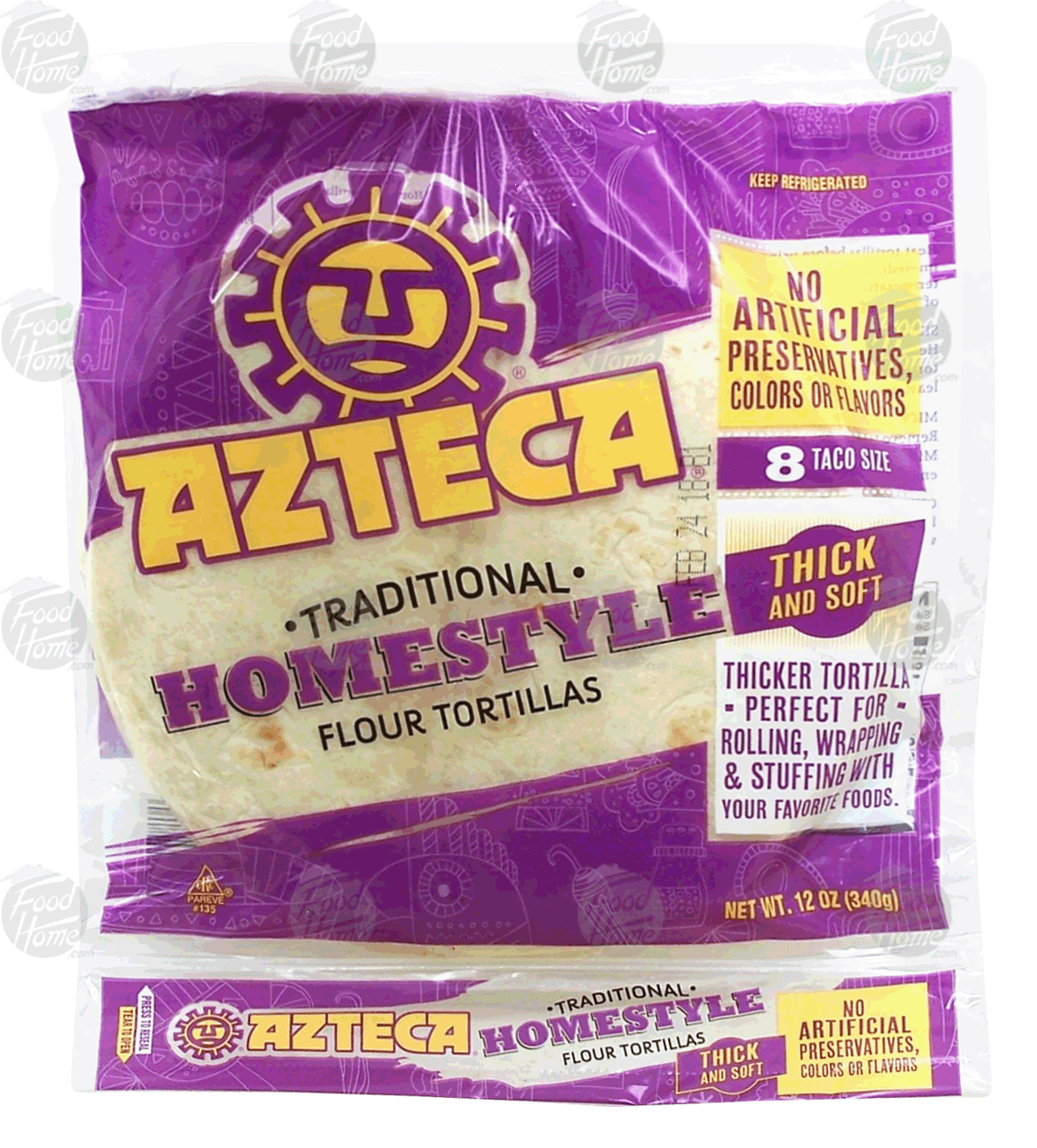 Azteca home style flour tortillas, taco size Full-Size Picture